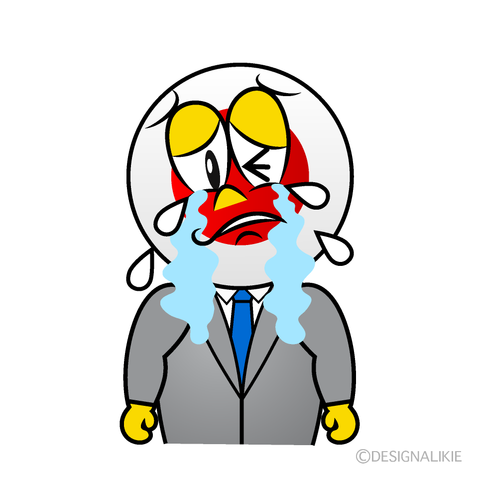 Crying Japanese Cartoon Character Image