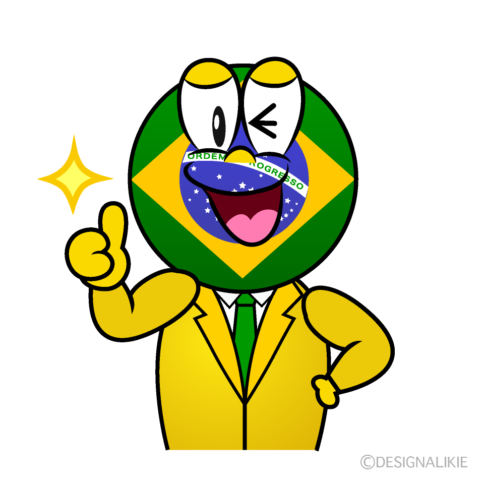 Thumbs up Brazilian Cartoon Character Image