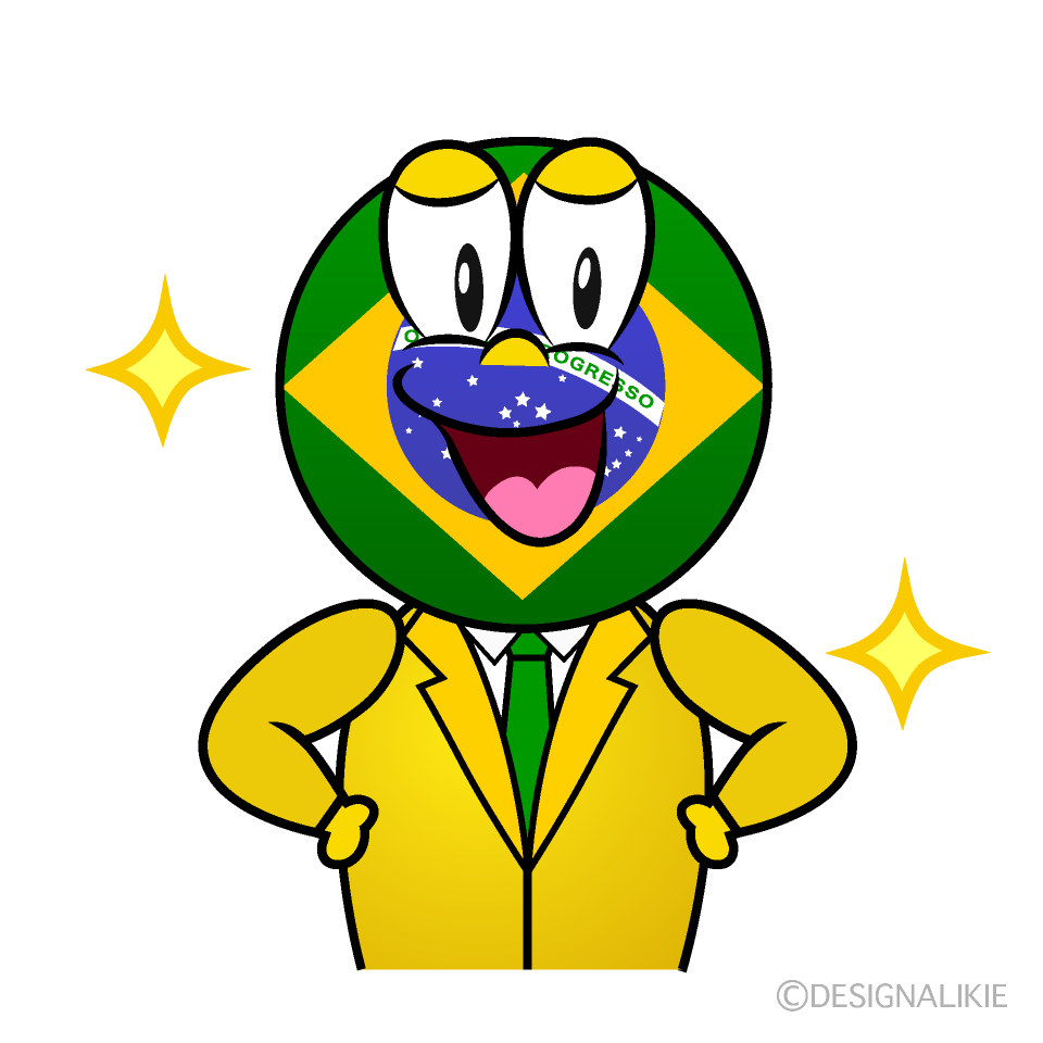 Glitter Brazilian Cartoon Character Image