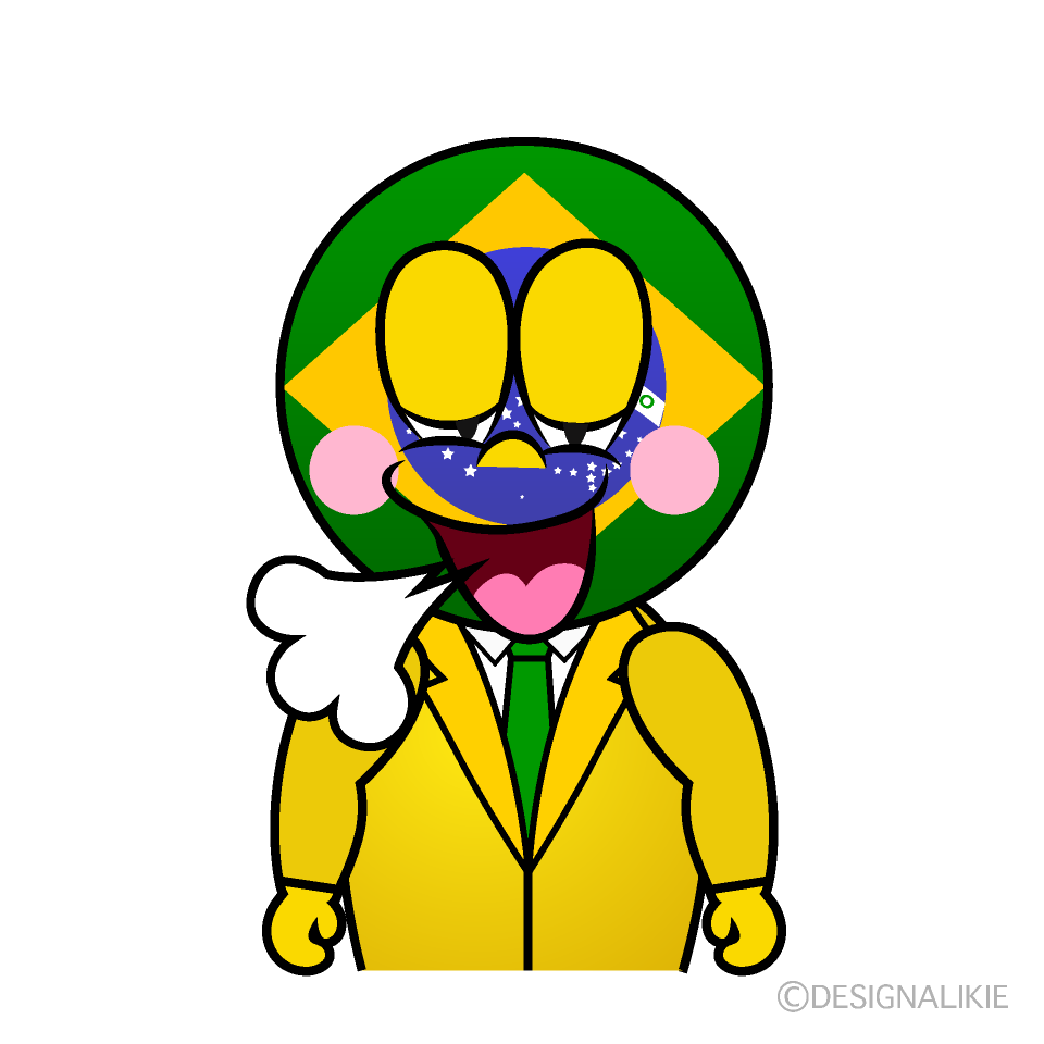 Relaxing Brazilian Cartoon Character Image