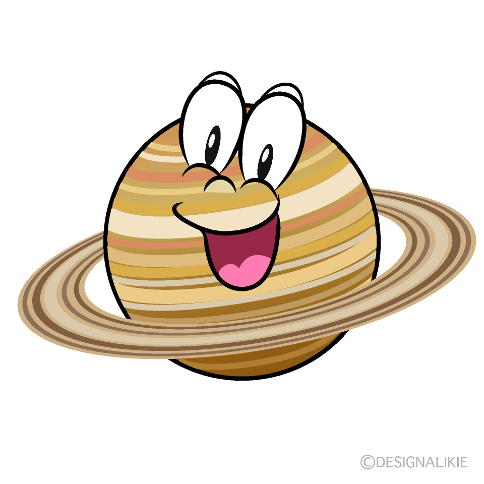 Surprising Saturn Cartoon Character Image