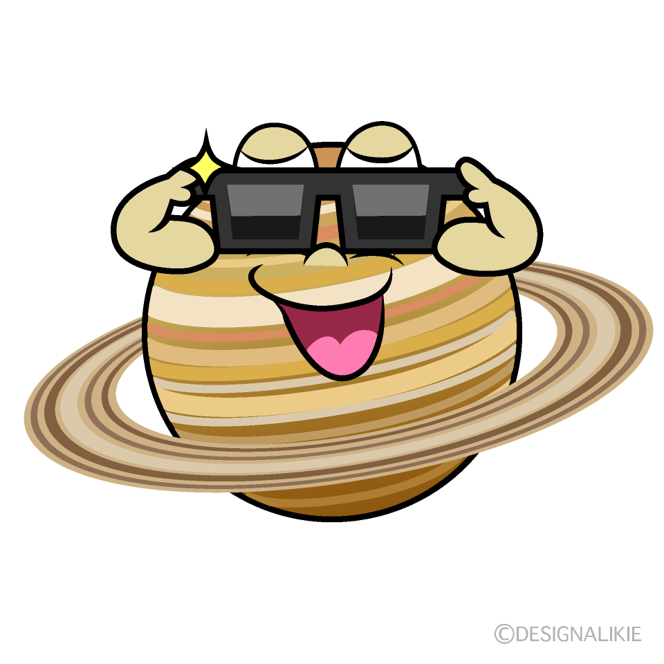 Cool Saturn Cartoon Character Image