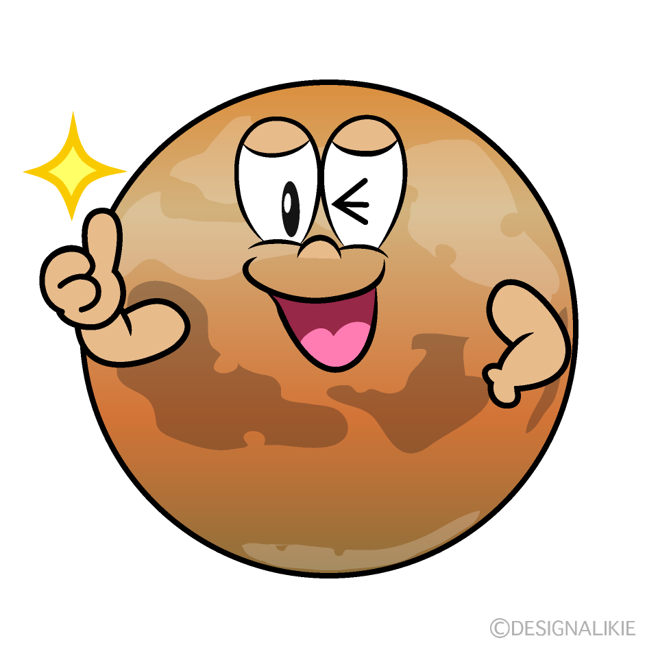 Thumbs up Mars Cartoon Character Image