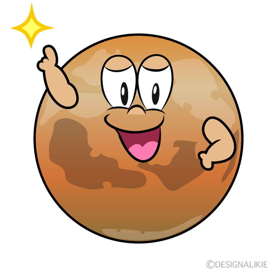 Posing Mars Cartoon Character Image