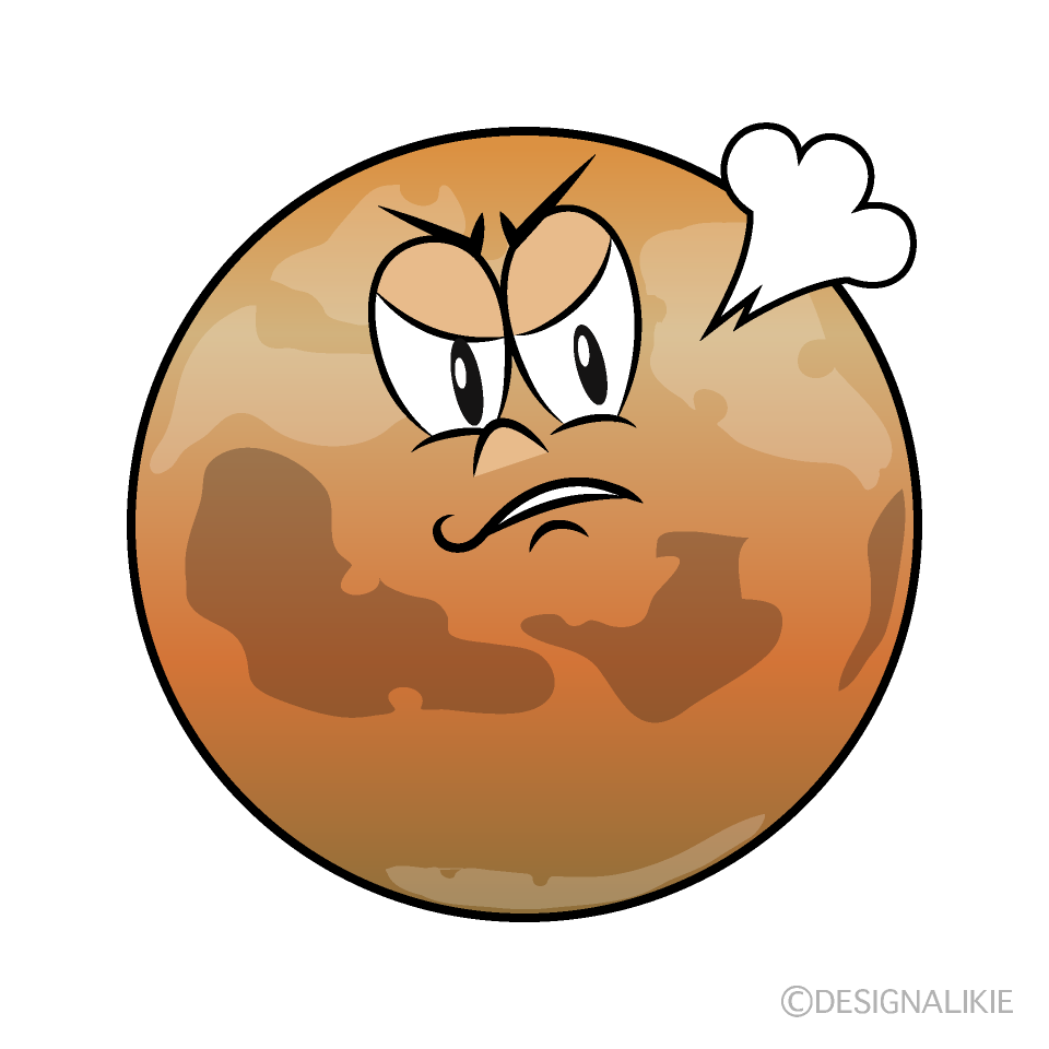 Angry Mars Cartoon Character Image