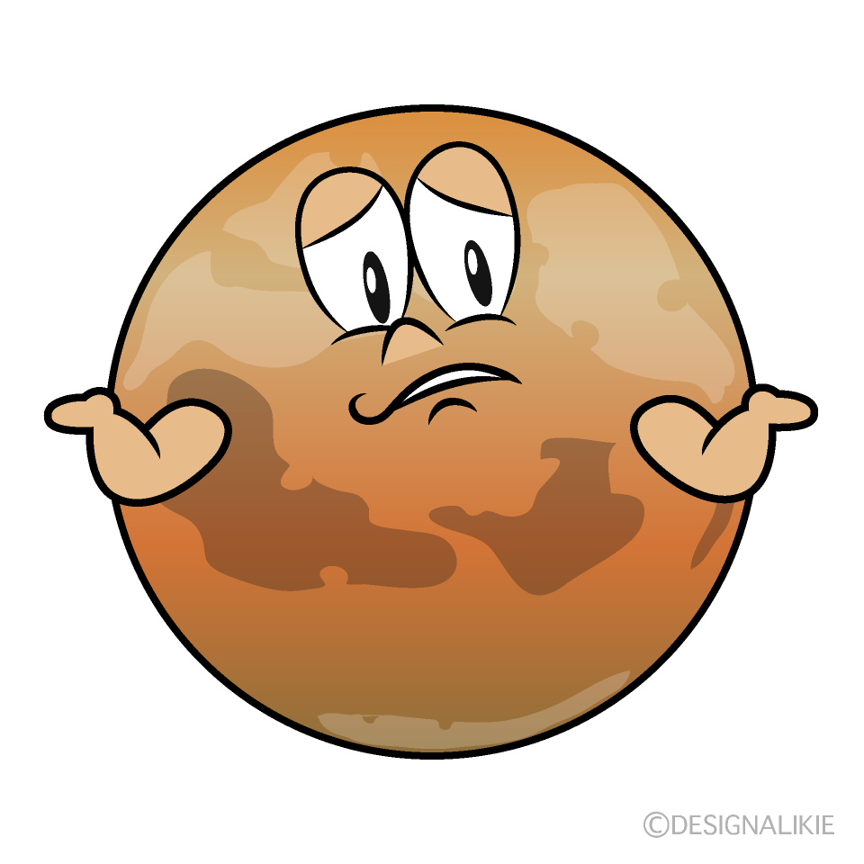 Troubled Mars Cartoon Character Image