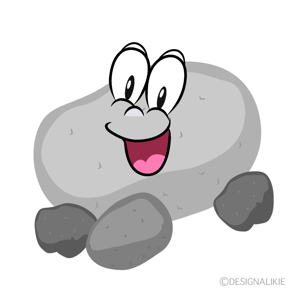 Surprising Stone Cartoon Character Image