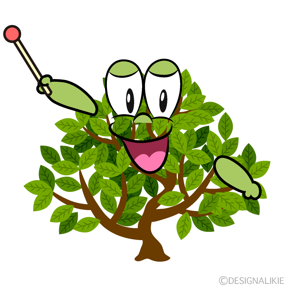 Speaking Shrub Cartoon Character Image