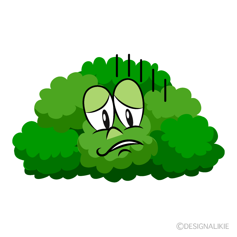 Depressed Bush Cartoon Character Image