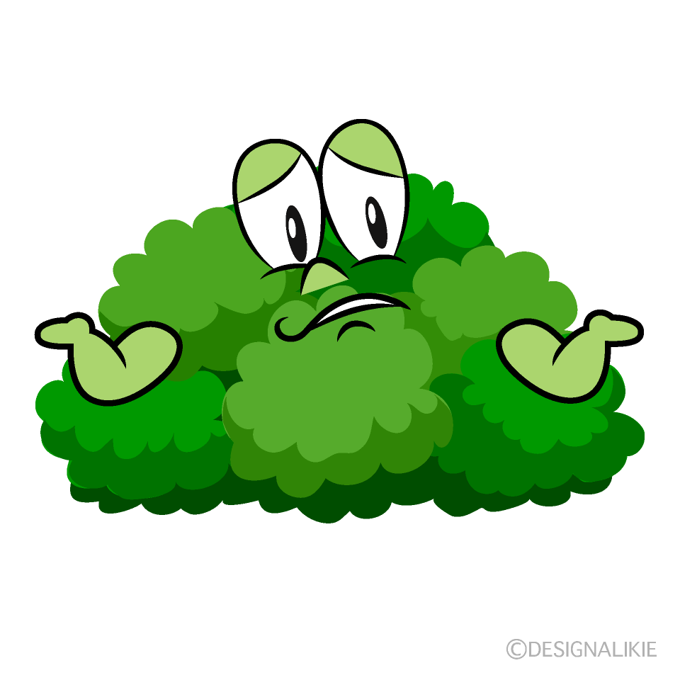 Troubled Bush Cartoon Character Image