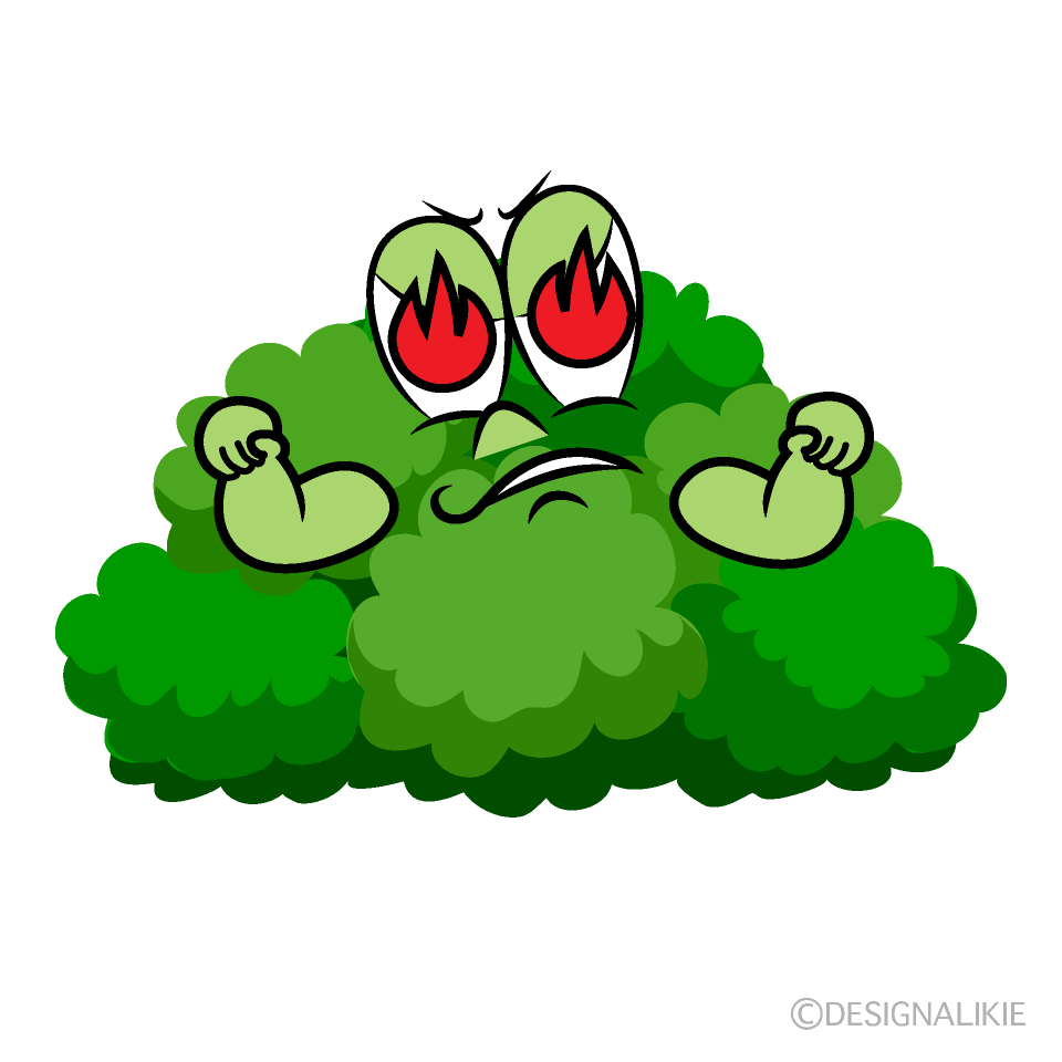 Enthusiasm Bush Cartoon Character Image