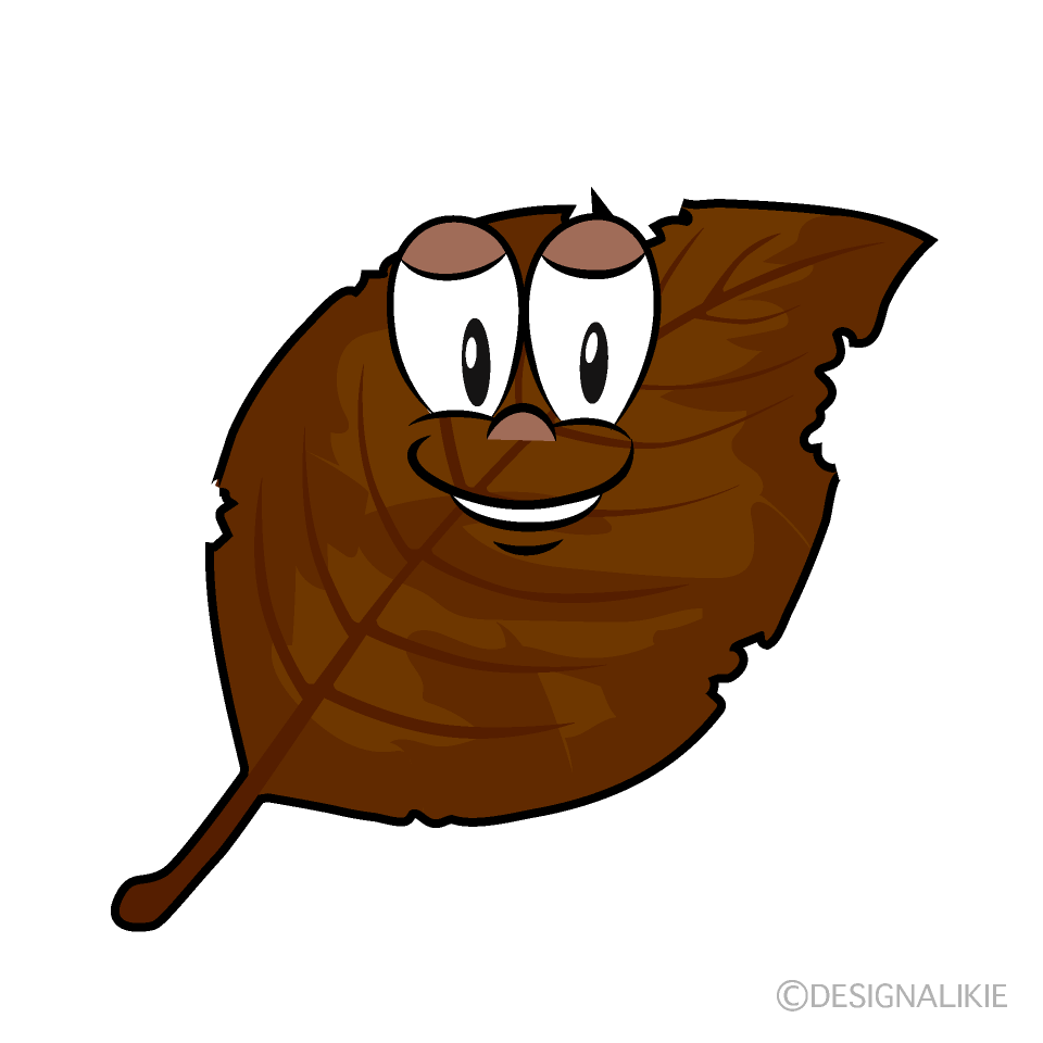 Dead Leaf Cartoon Character Image