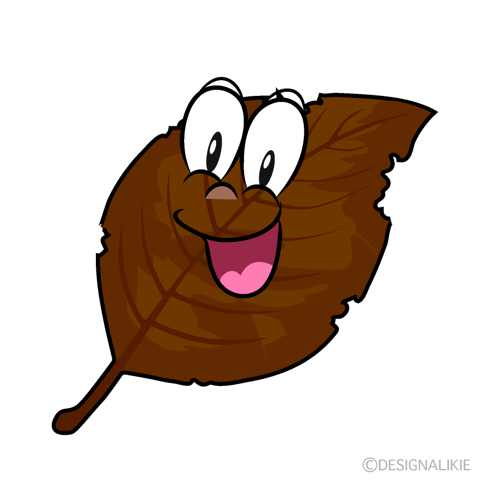 Surprising Dead Leaf Cartoon Character Image