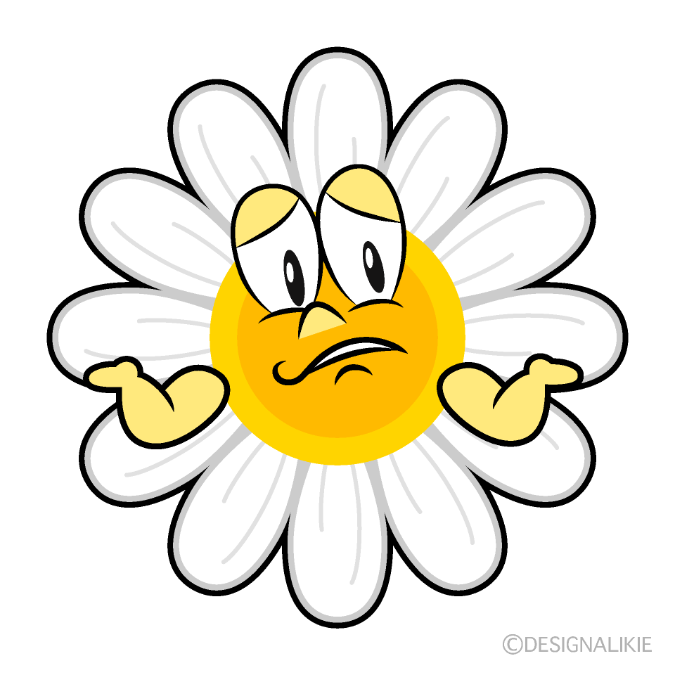 Troubled Daisy Cartoon Character Image