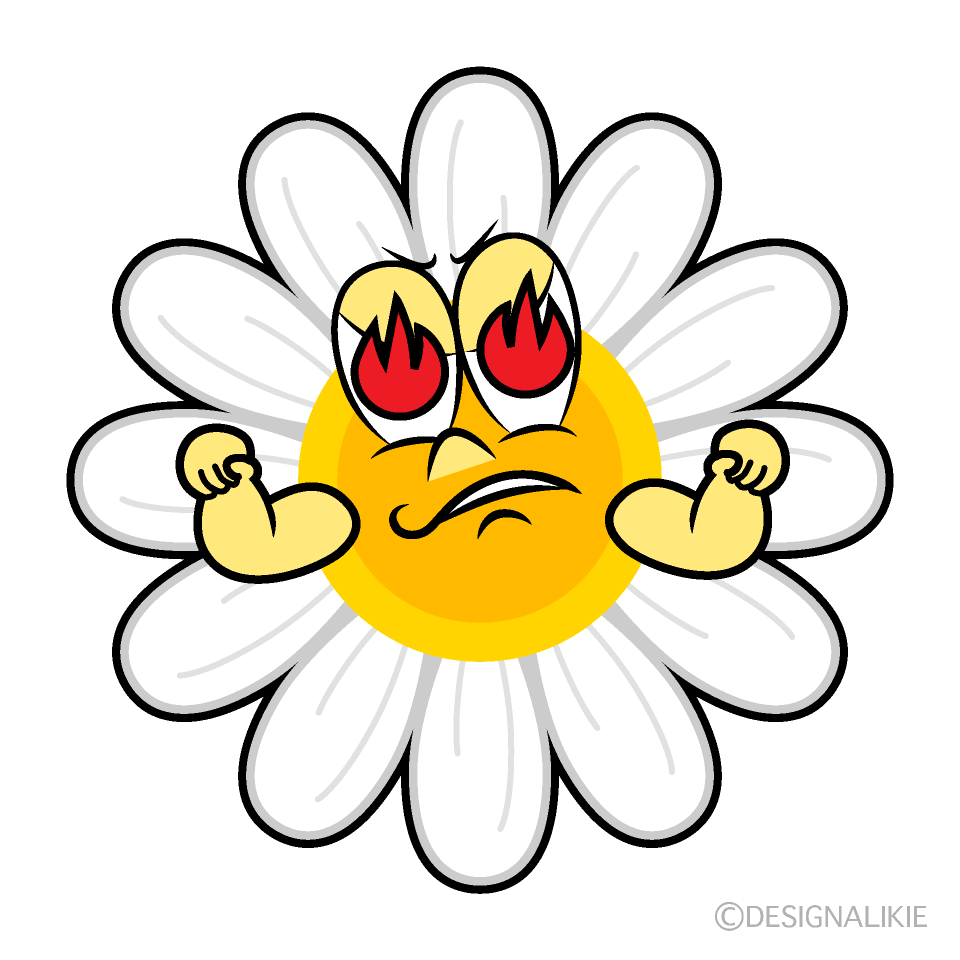 Enthusiasm Daisy Cartoon Character Image