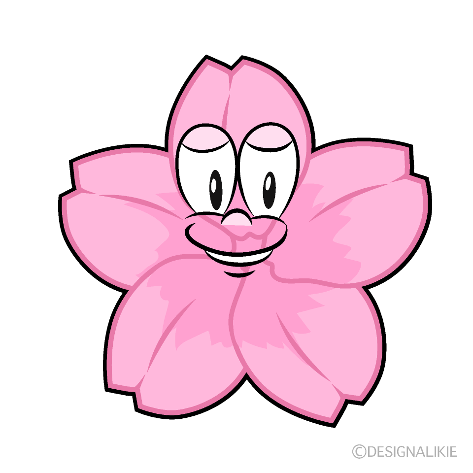 Cherry Blossom Cartoon Character Image