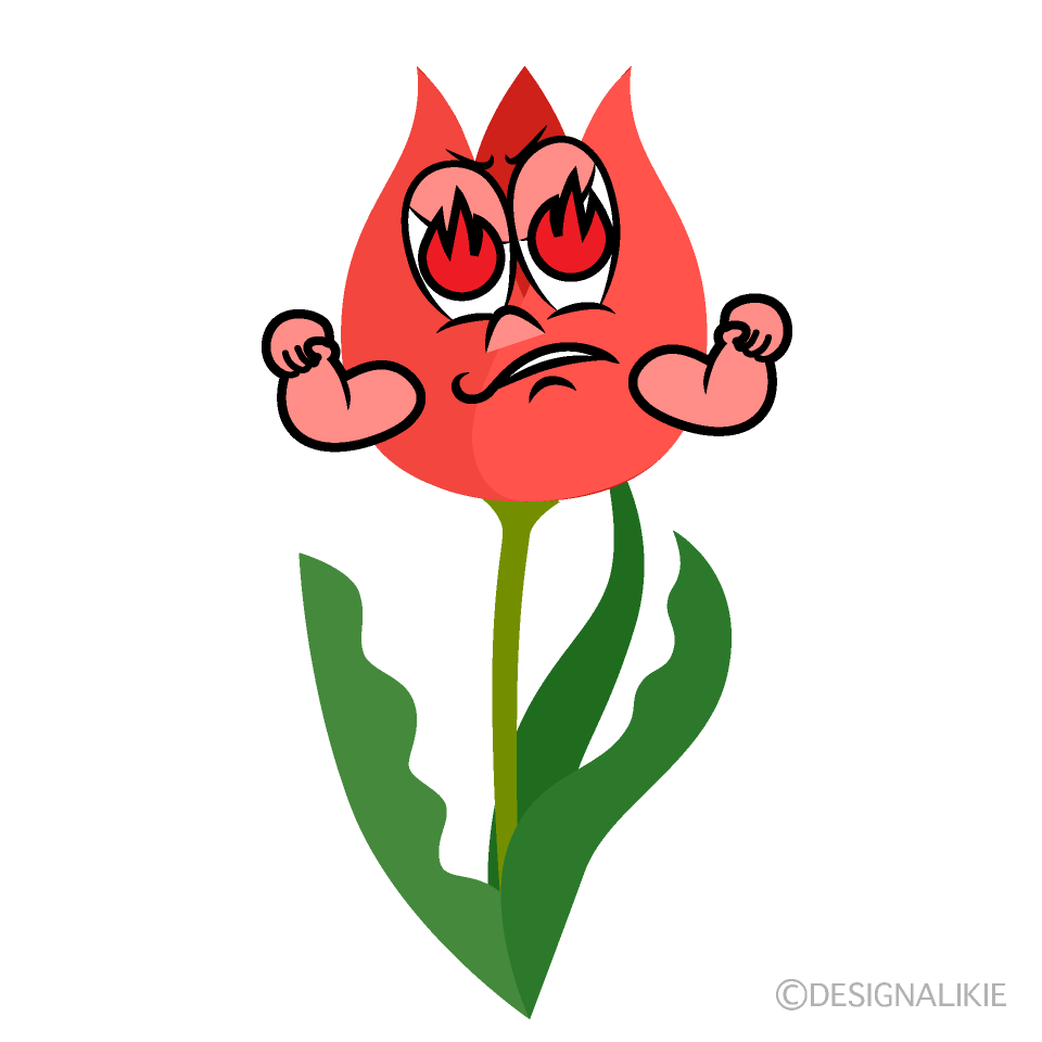 Enthusiasm Tulip Cartoon Character Image