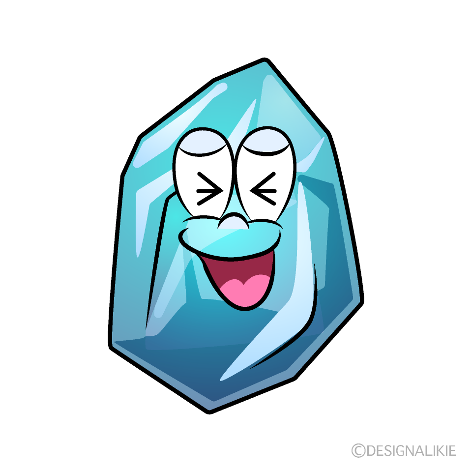 Laughing Ice Cartoon Character Image