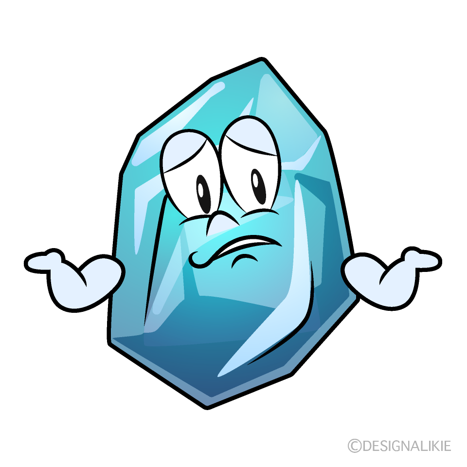 Troubled Ice Cartoon Character Image