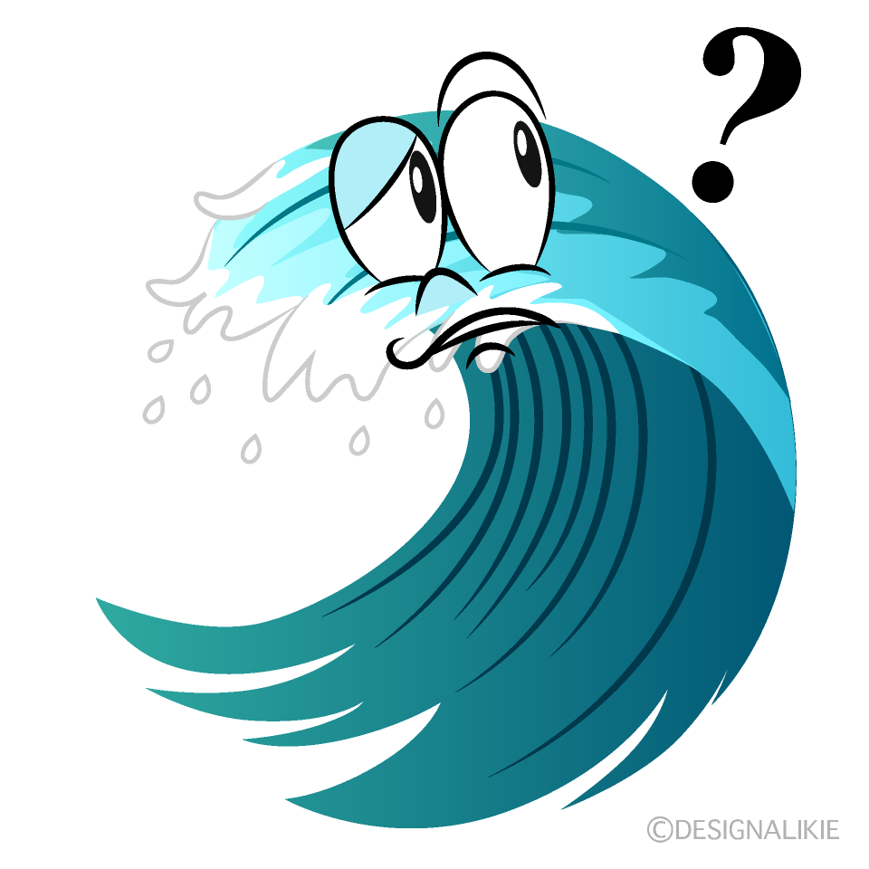 Thinking Wave Cartoon Character Image