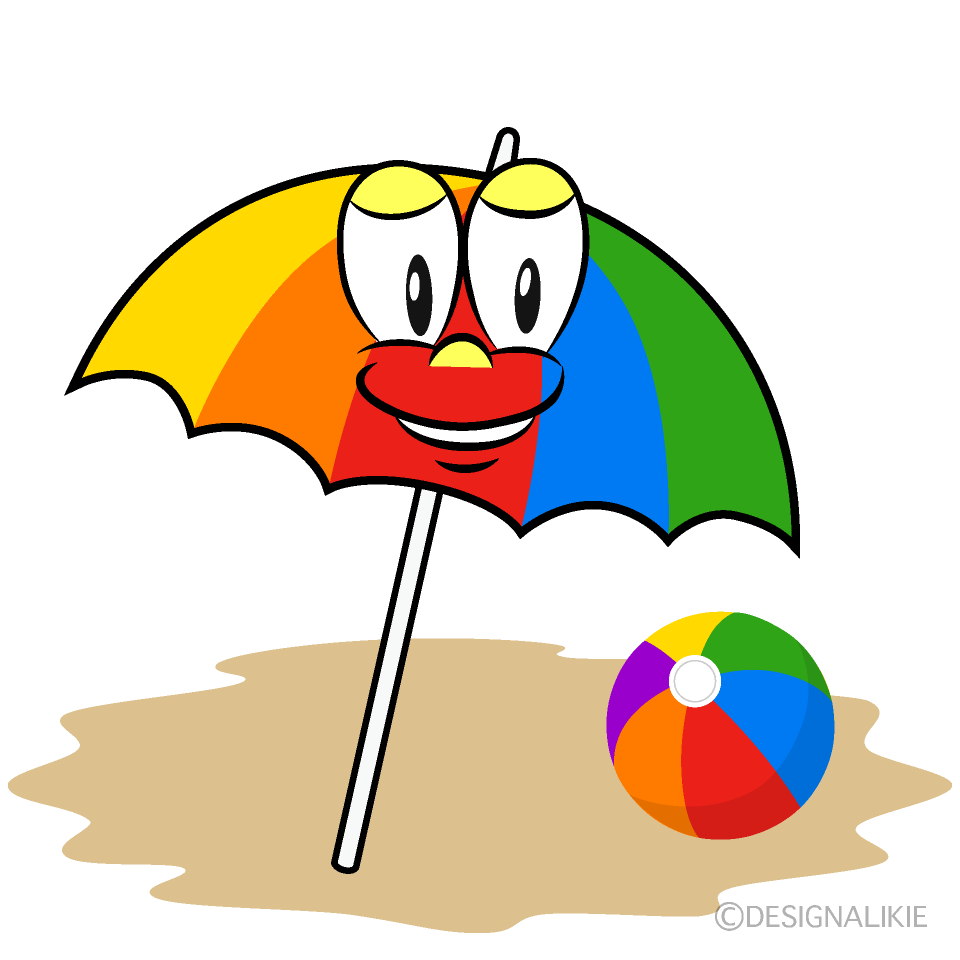 Beach Cartoon Character Image