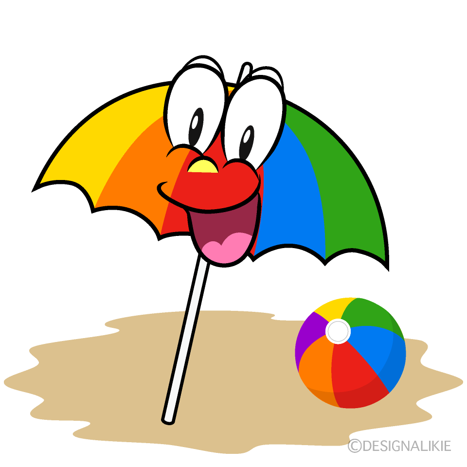 Surprising Beach Cartoon Character Image