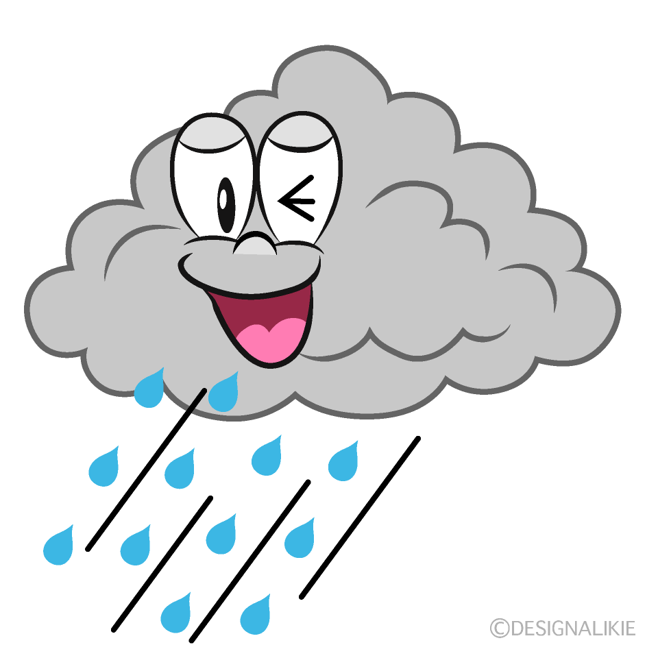 Laughing Rain Cartoon Character Image