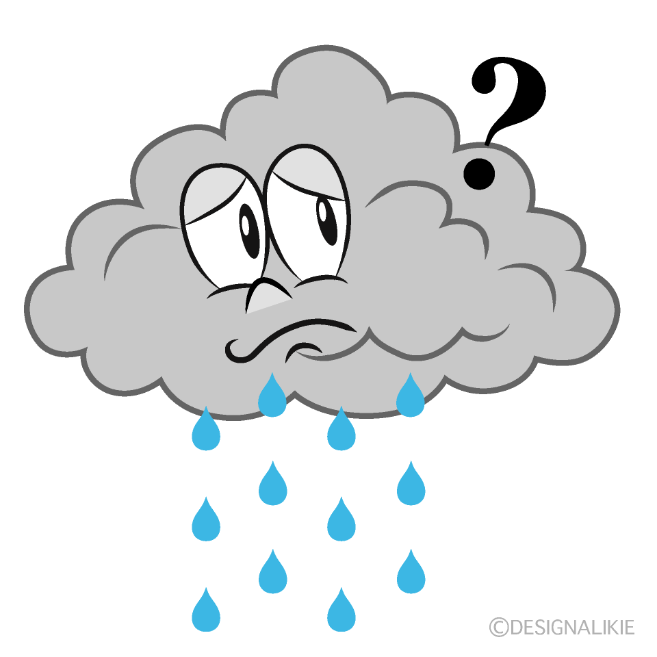 Thinking Rain Cartoon Character Image