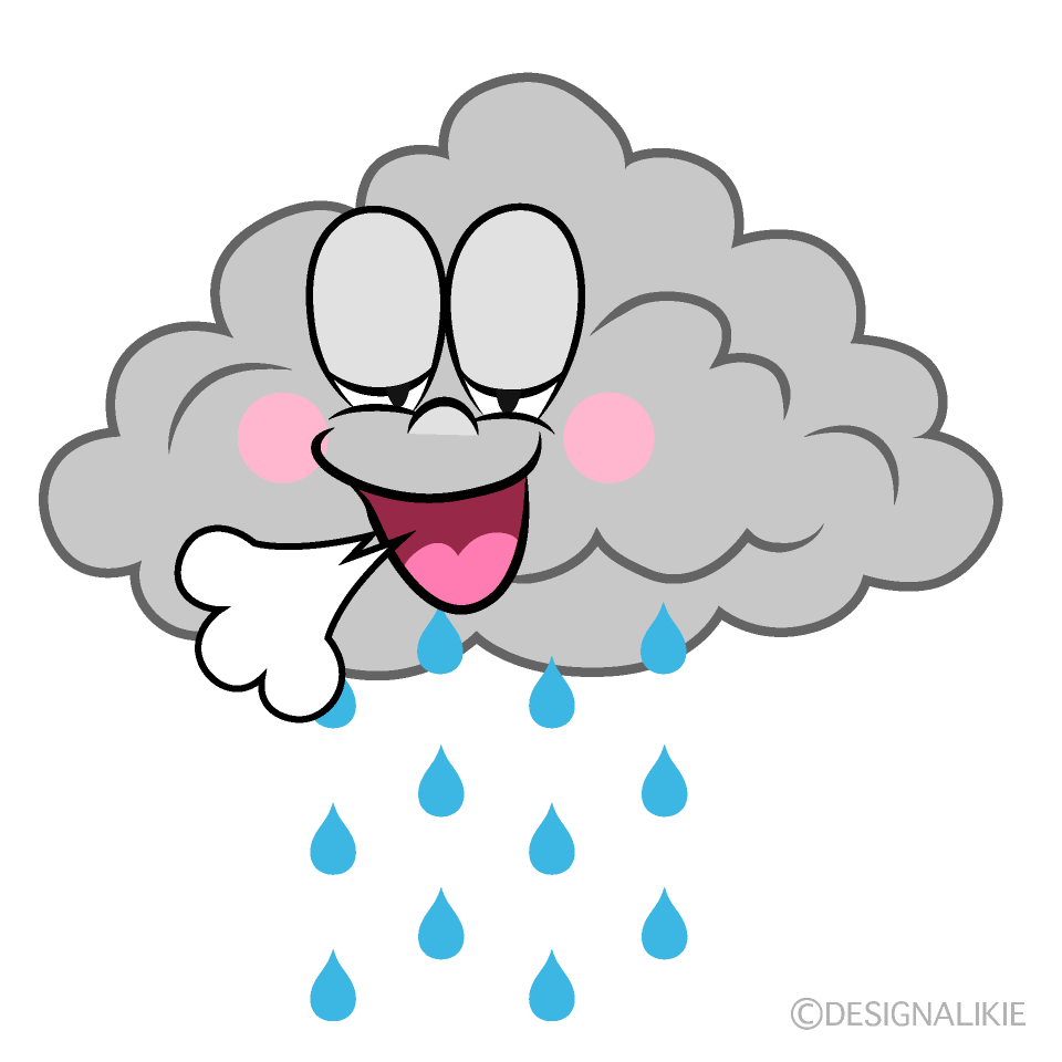 Relaxing Rain Cartoon Character Image