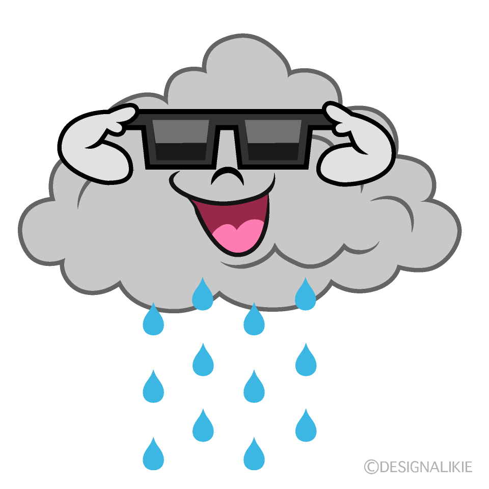 Cool Rain Cartoon Character Image