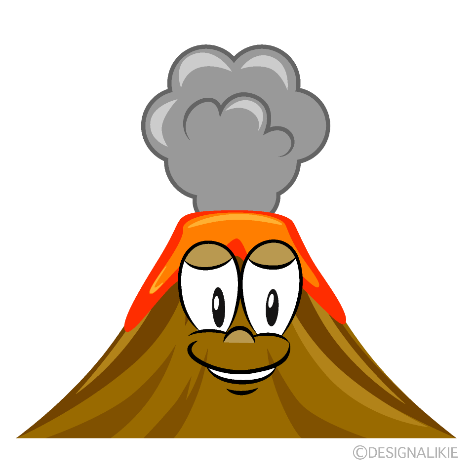 Volcano Cartoon Character Image