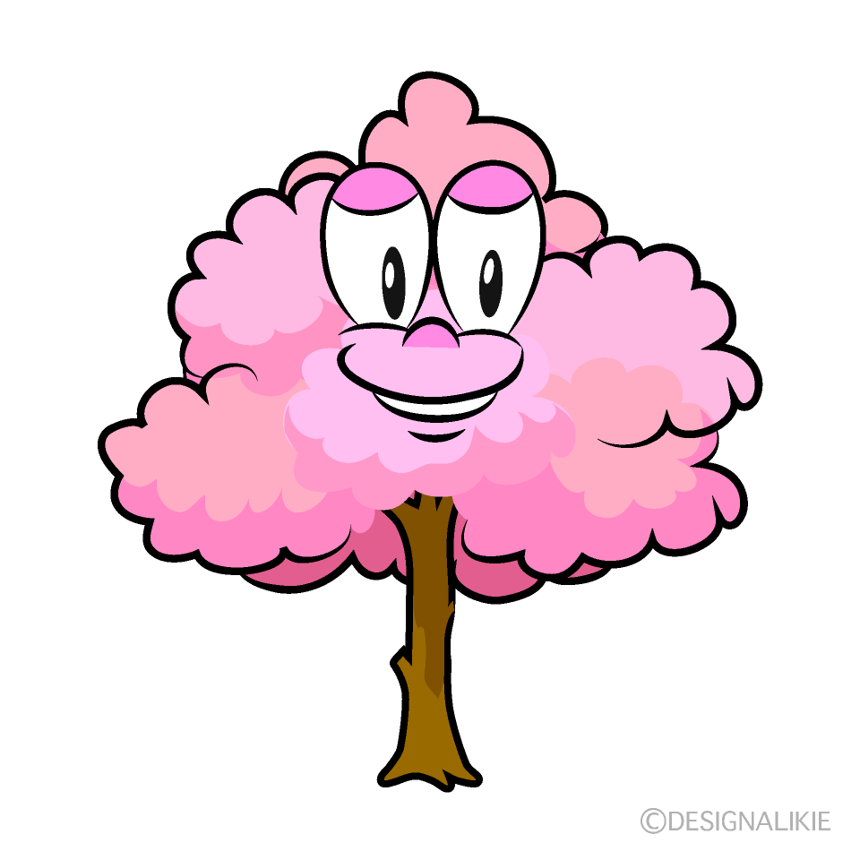 Cherry Tree Cartoon Character Image