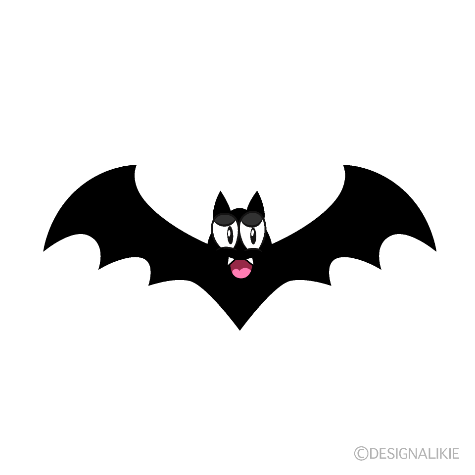 cartoon black bats