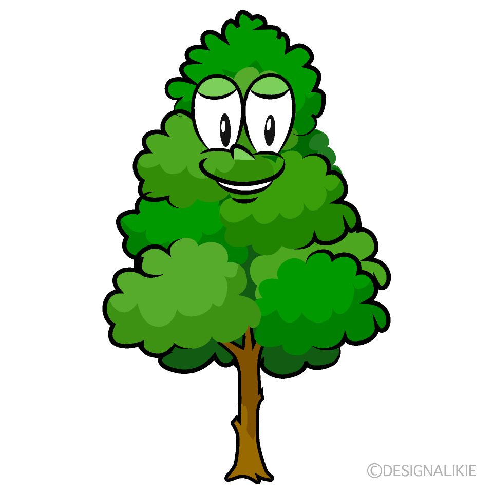 Tall Tree Cartoon Character Image