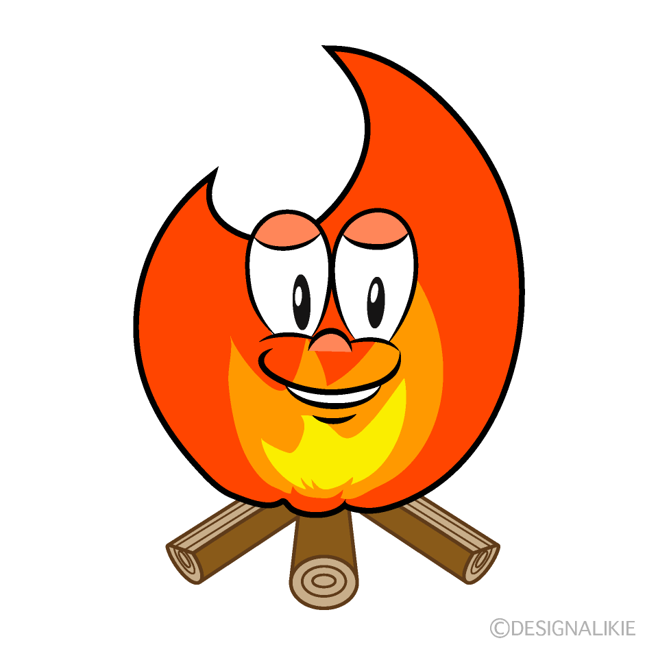 Bonfire Cartoon Character Image