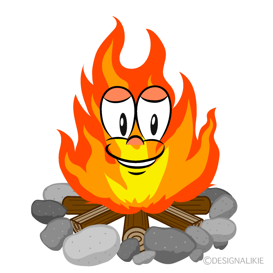 Campfire Cartoon Character Image