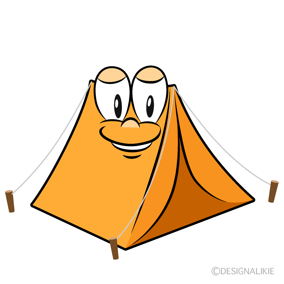 Tent Cartoon Character Image