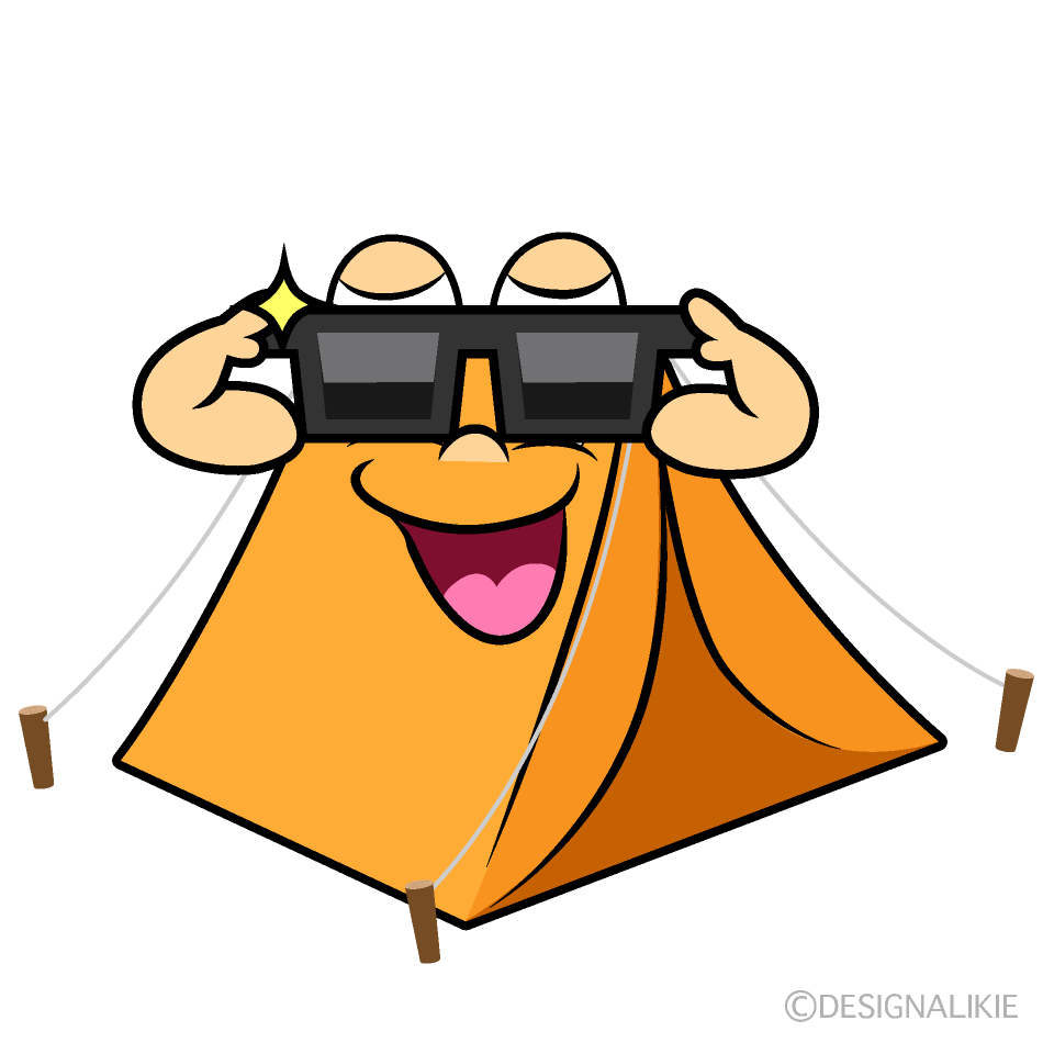 Cool Tent Cartoon Character Image