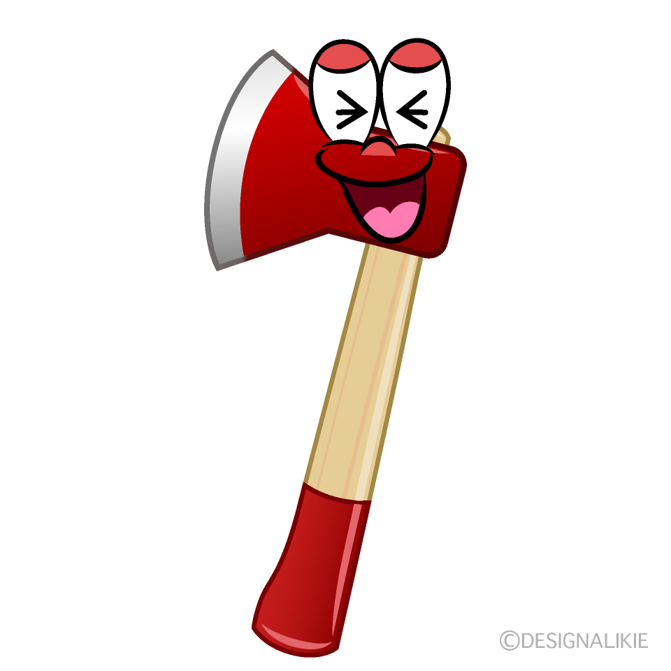 Laughing Hatchet Cartoon Character Image