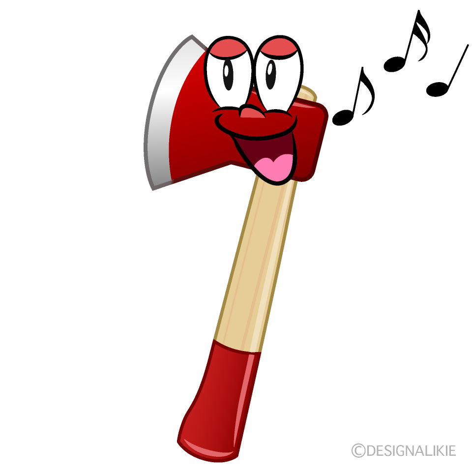 Singing Hatchet Cartoon Character Image