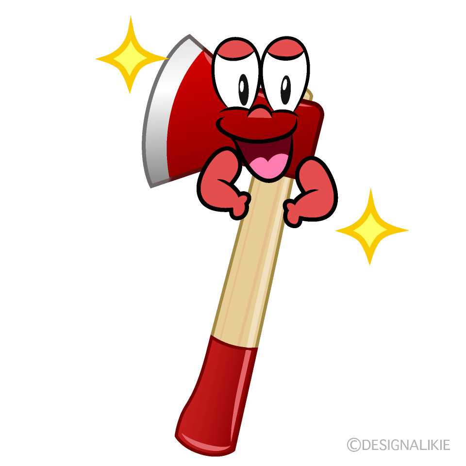 Glitter Hatchet Cartoon Character Image