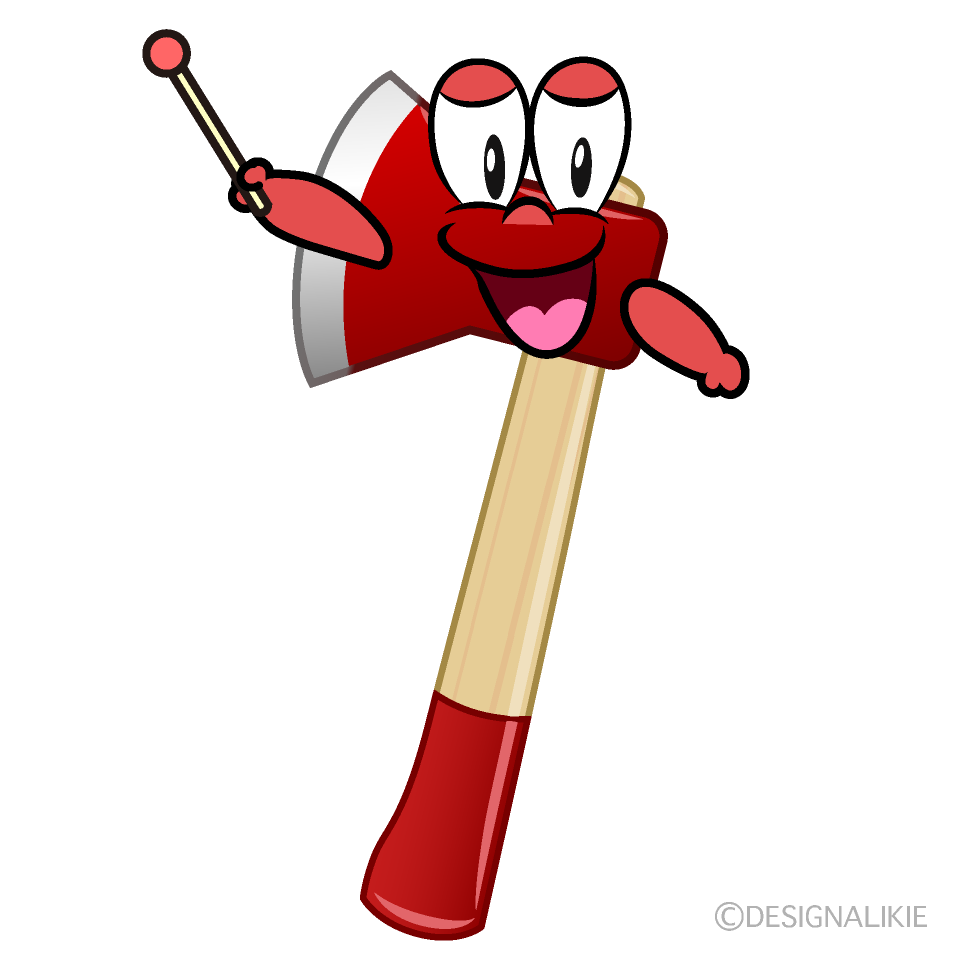 Speaking Hatchet Cartoon Character Image