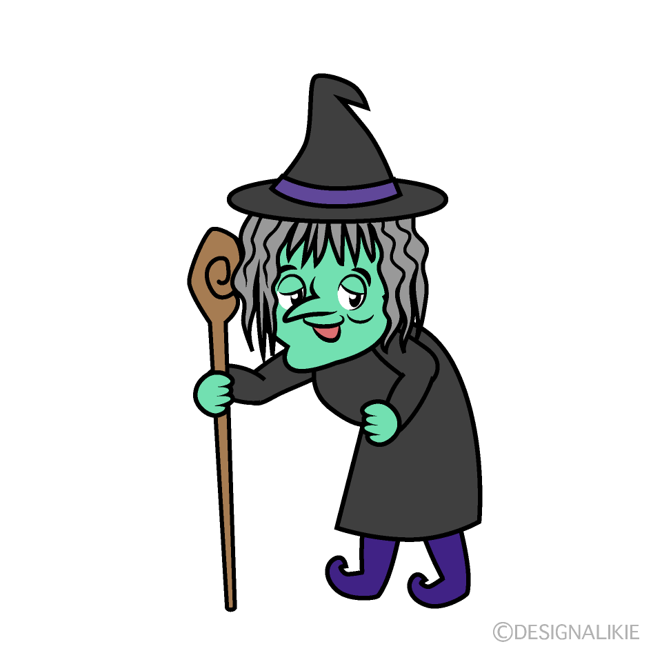 Old Witch Walking