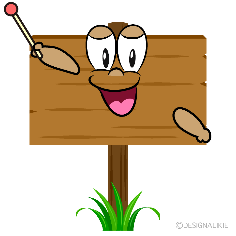 Speaking Signboard Cartoon Character Image