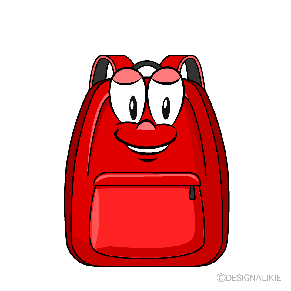 Backpack Cartoon Character Image