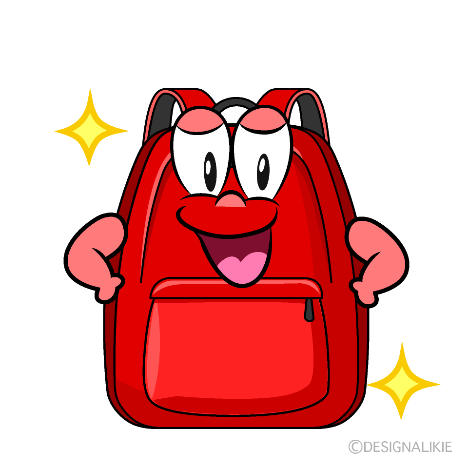 Glitter Backpack Cartoon Character Image