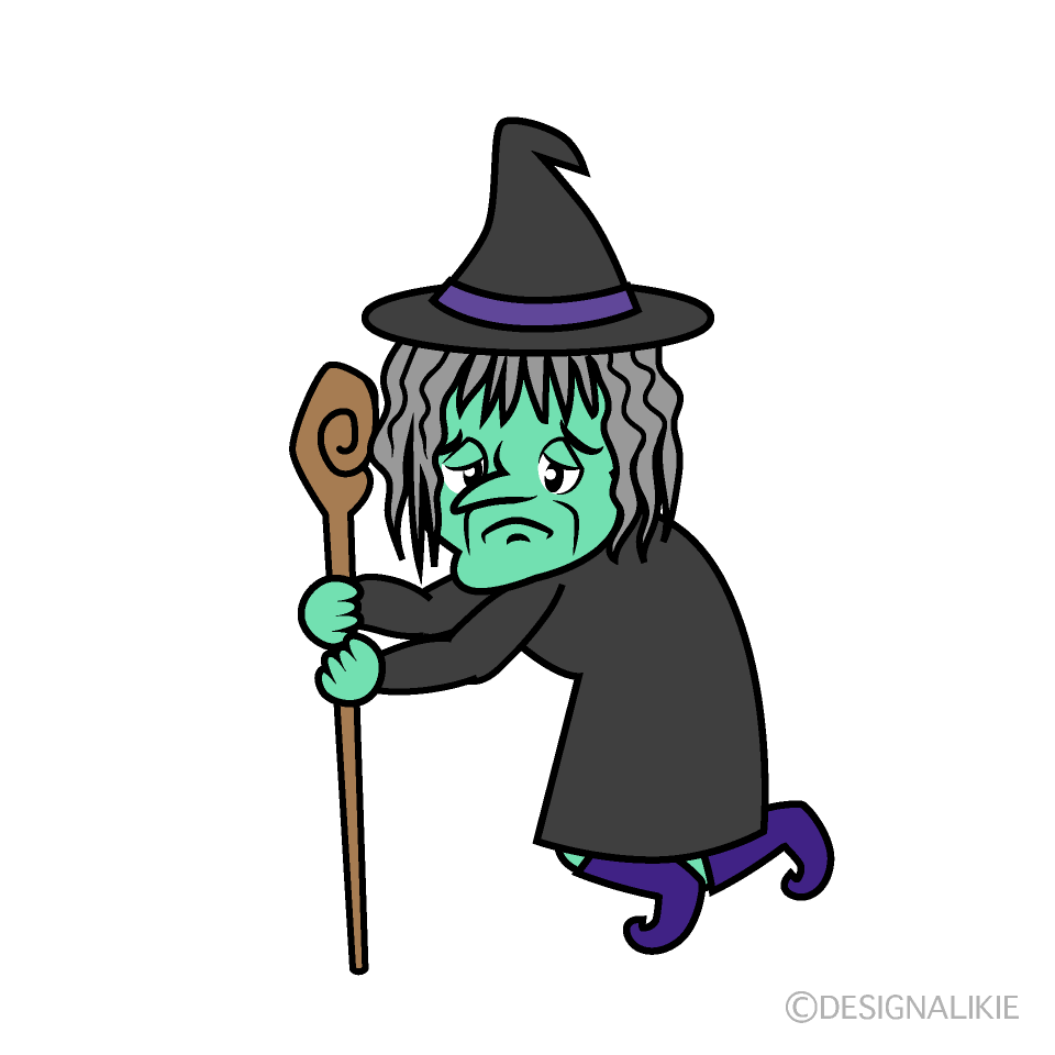 Witch with Cane