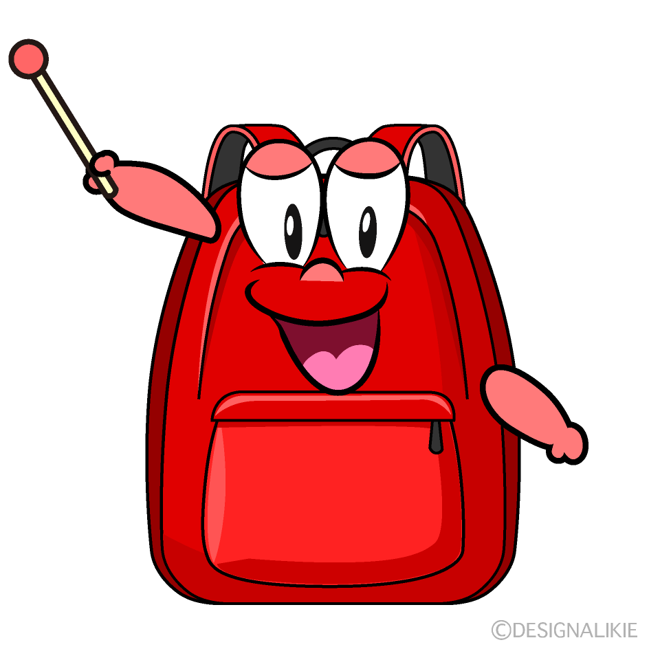 Speaking Backpack Cartoon Character Image