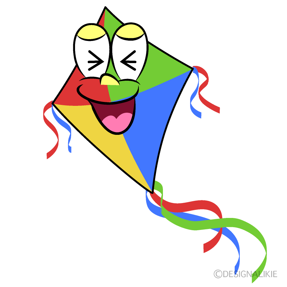 Laughing Kite Cartoon Character Image