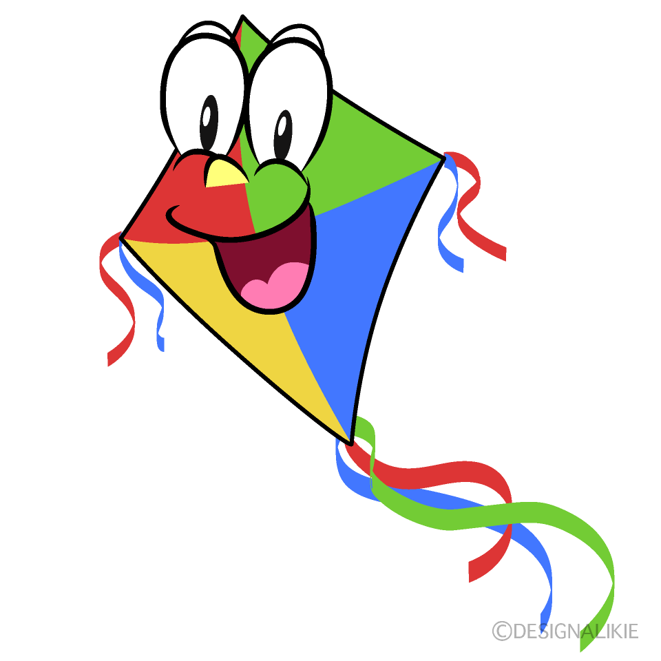 Surprising Kite Cartoon Character Image